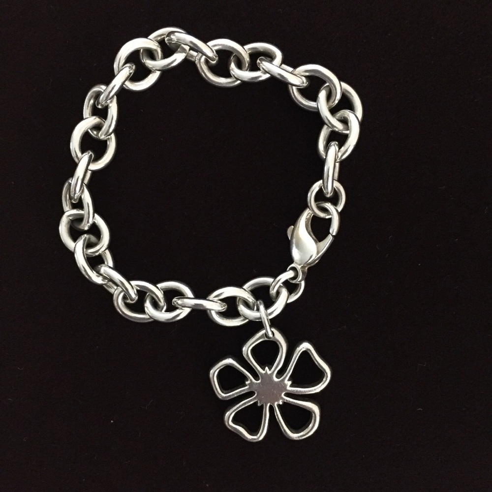 Tiffany flower charm bracelet